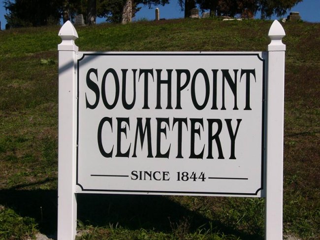 Southpoint Cemetery Sign