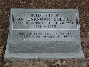 Unknown Civil War Soldier Stone